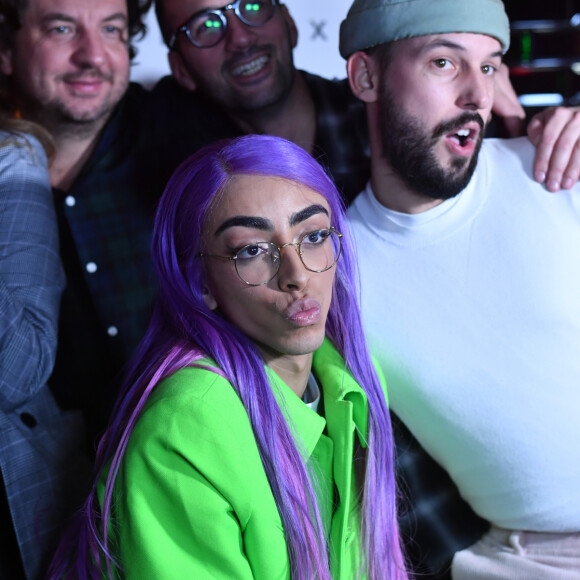 Exclusif - Bilal Hassani - After du concert de Bilal Hassani à la Gioia à Paris le 21 octobre 2019. Le jeune chanteur français se produisait sur la scène de l'Olympia avant son arrivée à la Gioia. © Rachid Bellak/Bestimage