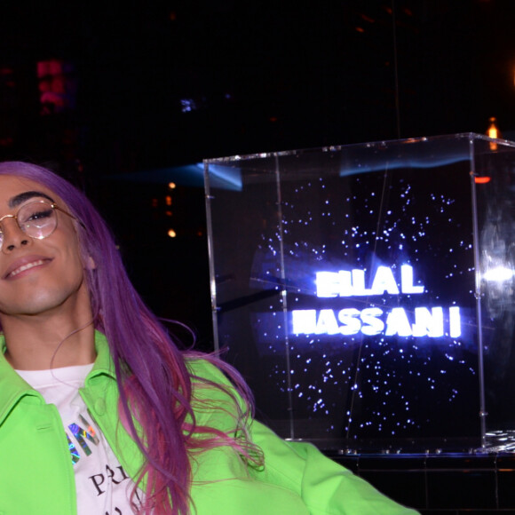 Exclusif - Bilal Hassani - After du concert de Bilal Hassani à la Gioia à Paris le 21 octobre 2019. Le jeune chanteur français se produisait sur la scène de l'Olympia. © Rachid Bellak/Bestimage