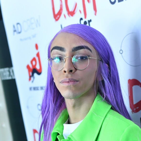 Exclusif - Bilal Hassani - After du concert de Bilal Hassani à la Gioia à Paris le 21 octobre 2019. Le jeune chanteur français se produisait sur la scène de l'Olympia avant son arrivée à la Gioia. © Rachid Bellak/Bestimage