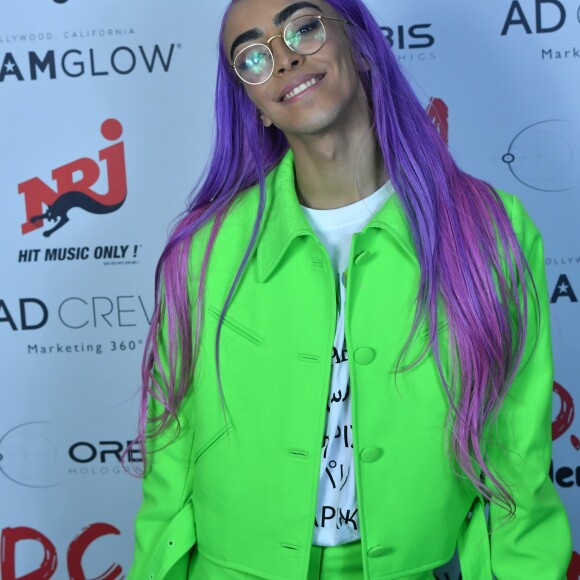Exclusif - Bilal Hassani - After du concert de Bilal Hassani à la Gioia à Paris le 21 octobre 2019. Le jeune chanteur français se produisait sur la scène de l'Olympia avant son arrivée à la Gioia. © Rachid Bellak/Bestimage