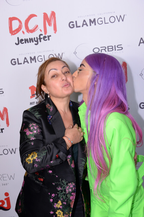 Exclusif - Bilal Hassani et sa maman Amina - After du concert de Bilal Hassani à la Gioia à Paris le 21 octobre 2019. Le jeune chanteur français se produisait sur la scène de l'Olympia avant son arrivée à la Gioia. © Rachid Bellak/Bestimage