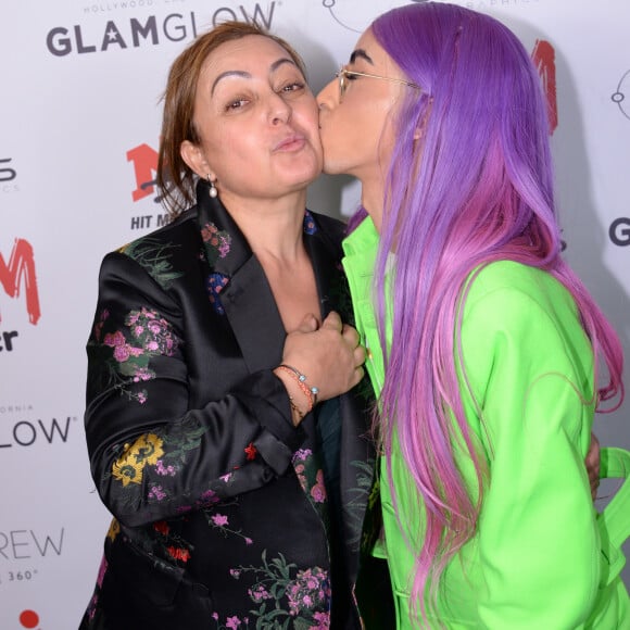 Exclusif - Bilal Hassani et sa maman Amina - After du concert de Bilal Hassani à la Gioia à Paris le 21 octobre 2019. Le jeune chanteur français se produisait sur la scène de l'Olympia avant son arrivée à la Gioia. © Rachid Bellak/Bestimage