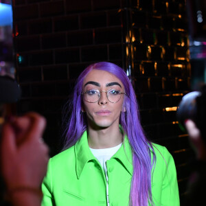 Exclusif - Bilal Hassani - After du concert de Bilal Hassani à la Gioia à Paris le 21 octobre 2019. Le jeune chanteur français se produisait sur la scène de l'Olympia avant son arrivée à la Gioia. © Rachid Bellak/Bestimage