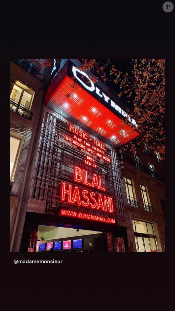 Bilal Hassani en concert à L'Olympia, à Paris- 21 octobre 2019.