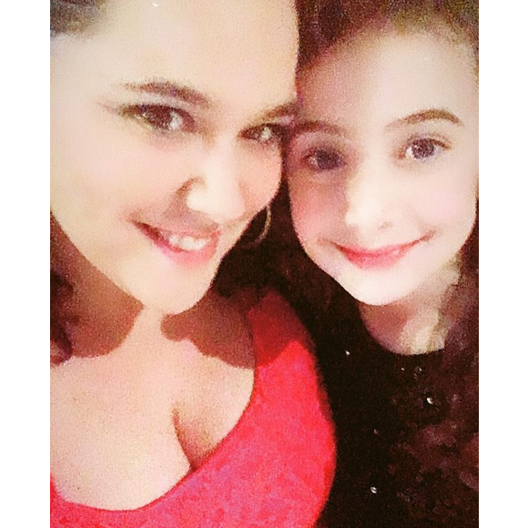 Magalie Vaé et sa fille Elia - Instagram, 25 décembre 2018