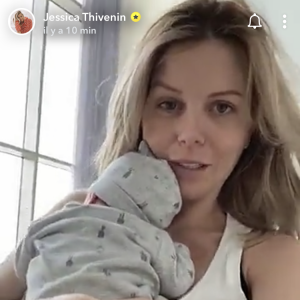 Jessica Thivenin et son fils Maylone, le 23 octobre 2019.