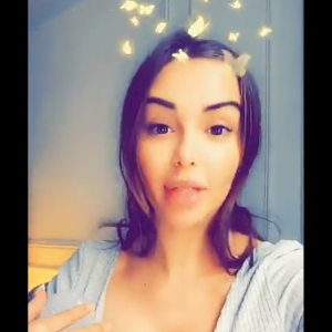 Nabilla Benattia donne des nouvelles de son fils Milann sur Snapchat, le 23 octobre 2019