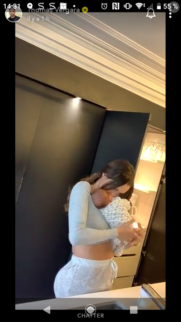 Thomas Vergara donne des nouvelles de son fols Milann, le 23 octobre 2019, sur Snapchat