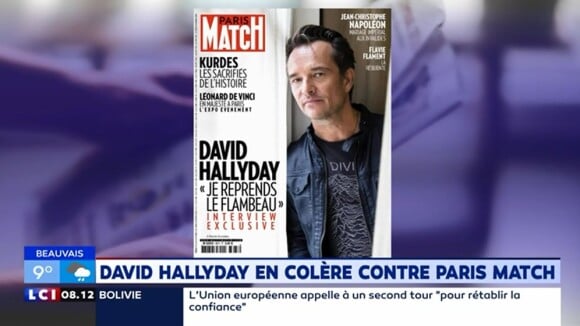 Christophe Beaugrand apporte des explications sur le coup de gueule de David Hallyday contre "Paris Match" dans sa chronique "L'humeur de Beaugrand" dans la matinale de LCI le 25 octobre 2019.