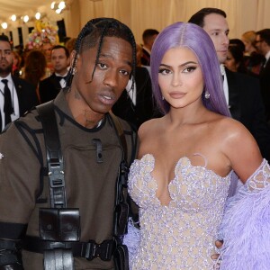 Kylie Jenner et son compagnon Travis Scott à la 71ème édition du MET Gala (Met Ball, Costume Institute Benefit) sur le thème "Camp: Notes on Fashion" au Metropolitan Museum of Art à New York, le 6 mai 2019