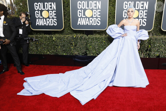 Lady Gaga au photocall de la 76ème cérémonie annuelle des Golden Globe Awards au Beverly Hilton Hotel à Los Angeles, Californie, Etats-Unis, le 6 janver 2019.