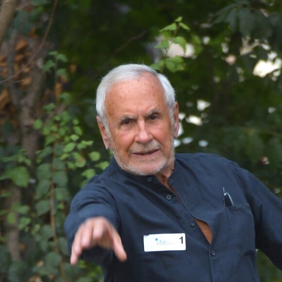 Exclusif - Patrice Laffont - Treizécinq organise le second trophée de pétanque "Ne perdez pas la boule" au profit de la fondation pour la recherche sur Alzheimer au boulodrome de la Boule du Lac Saint James au bois de Boulogne à Paris, France, le 20 septembre 2018. © Bellak-Gorassini/Bestimage