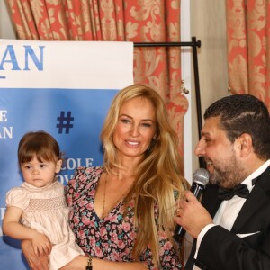 Diana Gasparyan, Adriana Karembeu, sa fille Nina Ohanian et Richard Findykian - Photocall de la soirée caritative organisée au Palais du Pharo, au profit de l'école arménienne Abovian. Marseille, le 26 octobre 2019. © Philippe Doignon / Bestimage