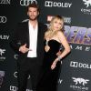 Miley Cyrus et son mari Liam Hemsworth - Avant-première du film "Avengers : Endgame" à Los Angeles, le 22 avril 2019.