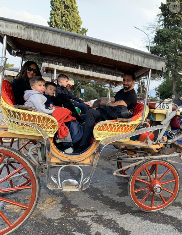 Adil Rami partage des photographies de ses enfants Zayn et Madi (octobre 2019).