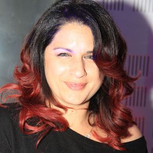 Exclusif - La chanteuse Larusso (Laetitia Larusso) lors de l'émission "Le Show de Luxe" sur la Radio Voltage à Paris , France, le 8 avril 2019. © Philippe Baldini/Bestimage
