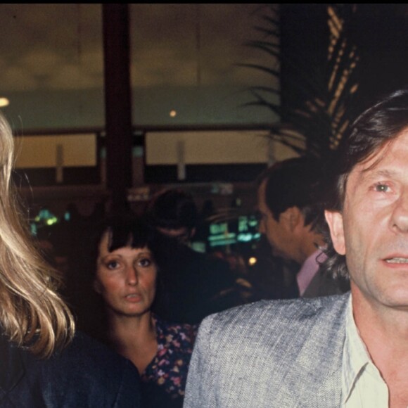 Archives - Emmanuelle Seigner et Roman Polanski à la première du film "Le Complot". Paris. Le 7 septembre 1988.
