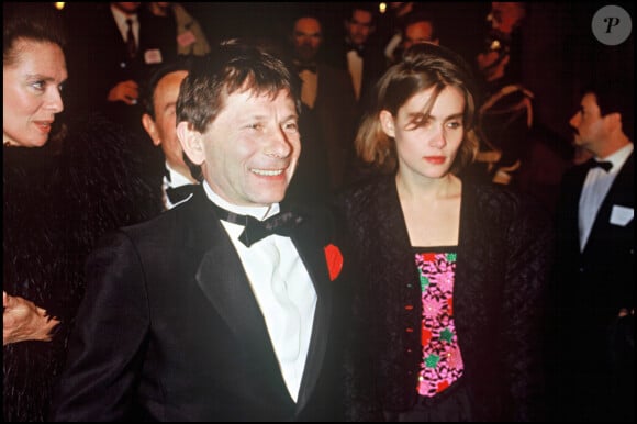 Archives - Roman Polanski et Emmanuelle Seigner au Moulin Rouge à Paris. Le 2 décembre 1986.