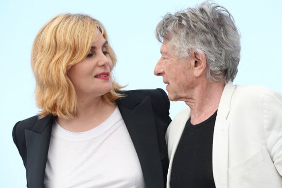 Emmanuelle Seigner et Roman Polanski au photocall du film "D'après une histoire vraie". 70e Festival de Cannes. Le 27 mai 2017. @ShootPix/ABACAPRESS.COM