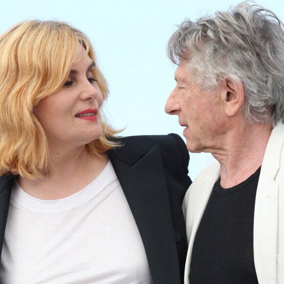 Emmanuelle Seigner et Roman Polanski au photocall du film "D'après une histoire vraie". 70e Festival de Cannes. Le 27 mai 2017. @ShootPix/ABACAPRESS.COM