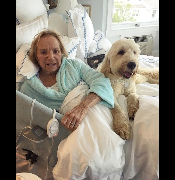 Ethel Kennedy et son chien Captain Morgan sur le compte Instagram de Robert F. Kennedy Junior, le 25 mai 2019.