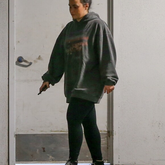 Exclusif - Demi Lovato à la sortie de son cours de gym à Los Angeles, le 1er mars 2019