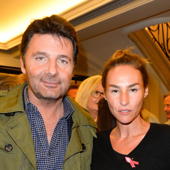 Vanessa Demouy et son ancien mari Philippe Lellouche - Générale de la pièce "L'heureux élu", une comédie de Eric Assous au Théâtre de la Madeleine à Paris le 24 octobre 2016. © Coadic Guirec/Bestimage