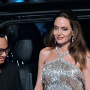 Angelina Jolie et Maddox Jolie-Pitt - Avant-première du film "Maléfique : Le Pouvoir du mal" à Tokyo, au Japon. Le 3 octobre 2019. @Keizo Mori/UPI/ABACAPRES.COM