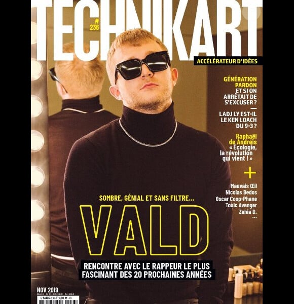 Nicolas Bedos dans le magazine "Technikart" de novembre 2019.