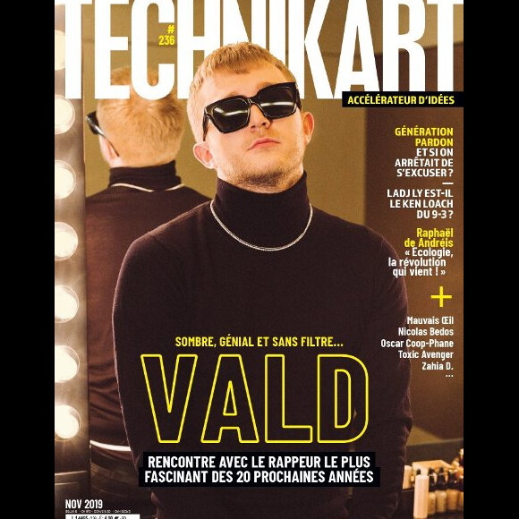 Nicolas Bedos dans le magazine "Technikart" de novembre 2019.