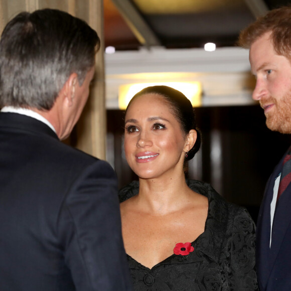 Meghan Markle et le prince Harry - La famille royale assiste au Royal British Legion Festival of Remembrance au Royal Albert Hall à Kensington, Londres, le 9 novembre 2019.