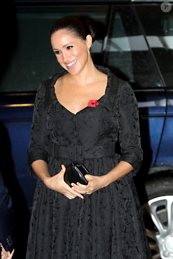 Meghan Markle, duchesse de Sussex - La famille royale assiste au Royal British Legion Festival of Remembrance au Royal Albert Hall à Kensington, Londres, le 9 novembre 2019.