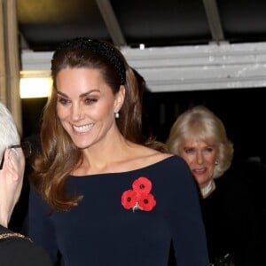 Kate Middleton, duchesse de Cambridge - La famille royale assiste au Royal British Legion Festival of Remembrance au Royal Albert Hall à Kensington, Londres, le 9 novembre 2019.