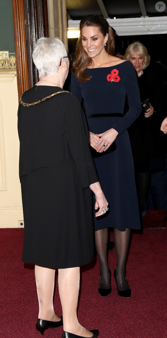 Kate Middleton, duchesse de Cambridge - La famille royale assiste au Royal British Legion Festival of Remembrance au Royal Albert Hall à Kensington, Londres, le 9 novembre 2019.