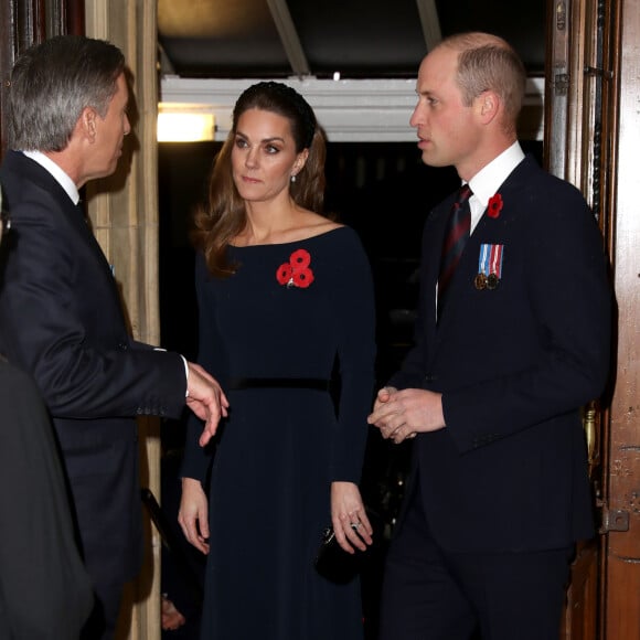 Kate Middleton et le prince William - La famille royale assiste au Royal British Legion Festival of Remembrance au Royal Albert Hall à Kensington, Londres, le 9 novembre 2019.