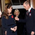 Kate Middleton et le prince William - La famille royale assiste au Royal British Legion Festival of Remembrance au Royal Albert Hall à Kensington, Londres, le 9 novembre 2019.