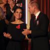 Le prince William, duc de Cambridge, et Catherine (Kate) Middleton, duchesse de Cambridge - La famille royale assiste au Royal British Legion Festival of Remembrance au Royal Albert Hall à Kensington, Londres, le 9 novembre 2019.