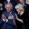 Le prince Charles, prince de Galles, et Camilla Parker Bowles, duchesse de Cornouailles - La famille royale assiste au Royal British Legion Festival of Remembrance au Royal Albert Hall à Kensington, Londres, le 9 novembre 2019.