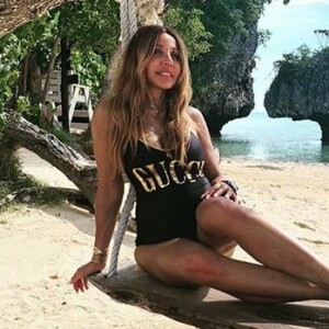 Cathy Guetta en vacances en Thaïlande. Octobre 2019.