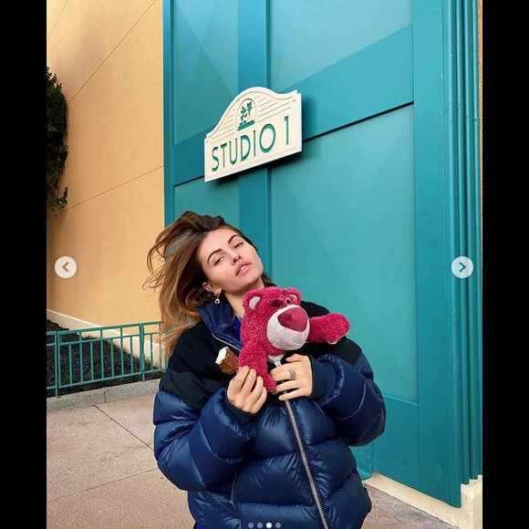 Thylane Blondeau en week-end à Disneyland Paris. Marne-La-Vallée, novembre 2019.