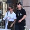 Exclusif - Thylane Blondeau et son petit ami Milane Meritte sont allés déjeuner au restaurant Pastaio à Beverly Hills le 7 septembre 2019.