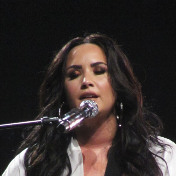 Demi Lovato en concert à l'O2 Arena à Londres.