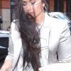 Demi Lovato quitte son hôtel à New York le 16 mars 2018.