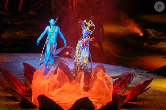 Filage du nouveau spectacle du Cirque du Soleil "Toruk", inspiré du film Avatar de J. Cameron à l'AccorHotels Arena de Bercy à Paris le 4 avril 2019. © Coadic Guirec/Bestimage