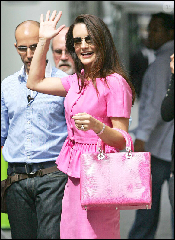 Kristin Davis sur le tournage du film "Sex and the city 2". New York. Le 8 septembre 2009.