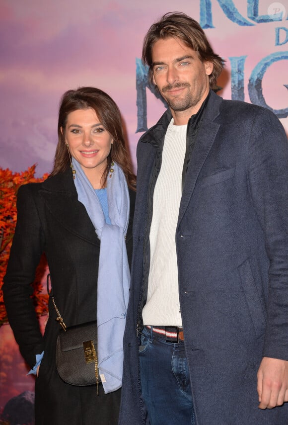 Camille Lacourt et sa compagne Alice Detollenaere (Miss Bourgogne 2010) - Projection exceptionelle de "La Reine des Neiges 2 " au Grand Rex à Paris le 13 novembre 2019. © Veeren Ramsamy/Bestimage13/11/2019 - Paris