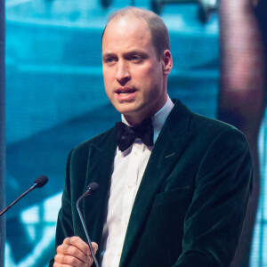 Le prince William, duc de Cambridge prononce un discours lors d'un gala à l'occasion du 50ème anniversaire de Centrepoint, à la Roundhouse de Camden, dans le nord de Londres, le 13 novembre 2019.