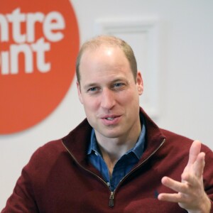 Le prince William, duc de Cambridge, lors de l'ouverture du nouveau centre d'apprentissage de Centrepoint à Londres. Le 13 novembre 2019