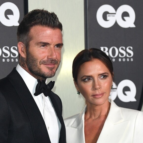 David Beckham, Victoria Beckham - Photocall de la soirée "GQ Men of the Year" Awards à Londres le 3 septembre 2019.