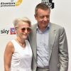 Gillian Anderson et Peter Morgan - Arrivée des people à la cérémonie des "Southbank Sky Arts Awards" à l'hôtel Savoy à Londres, le 1er juillet 2018.